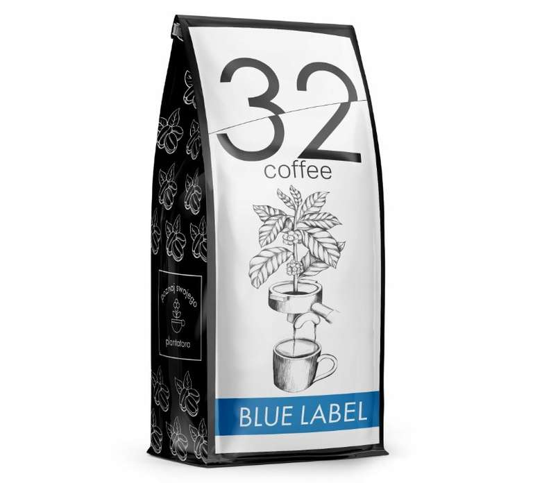 Kawa 32 Coffee Blue Label 100% Arabica - świeżo palona od Blue Orca @ Allegro Smart Okazje