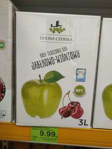 Sok 100% tłoczony jabłkowo-wiśniowy (30% soku tłoczonego wiśniowego) 3l