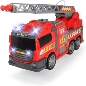 Dickie Toys 203308371 Straż pożarna Fire Fighter 36 cm, migające światła, efekty dźwiękowe, pojazd strażacki