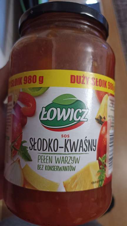 Łowicz sos Słodko-Kwaśny/Spaghetti Duży Słoik 980g @Biedronka, Białystok