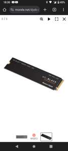 Dysk WD Black SN850X 1TB M.2 SSD 2280 PCI-E x4 Gen4 NVMe (WDS100T2X0E)