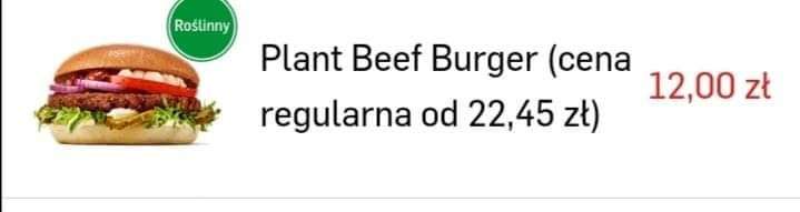 Plant beef burger w Max Burgers