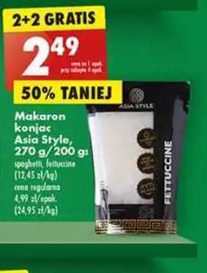 Makaron konjac Asian Style 6kcal/100g 2+2 Biedronka