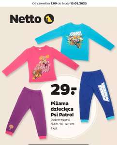 Piżama dziecięca Psi Patrol (różne wzory) - 98-128cm | NETTO