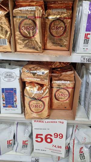 Kawa Lavazza qualita oro 1 kg ziarnista Auchan Gliwice