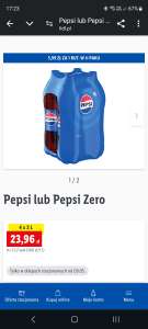 Lidl Pepsi / Pepsi Max 2l za 5.99 zł przy zakupie 4 szt.