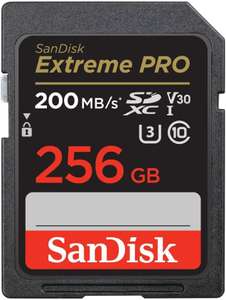 Karta pamięci SANDISK EXTREME PRO SDXC 256GB 200/140 MB/S C10 V30 UHS-I U3