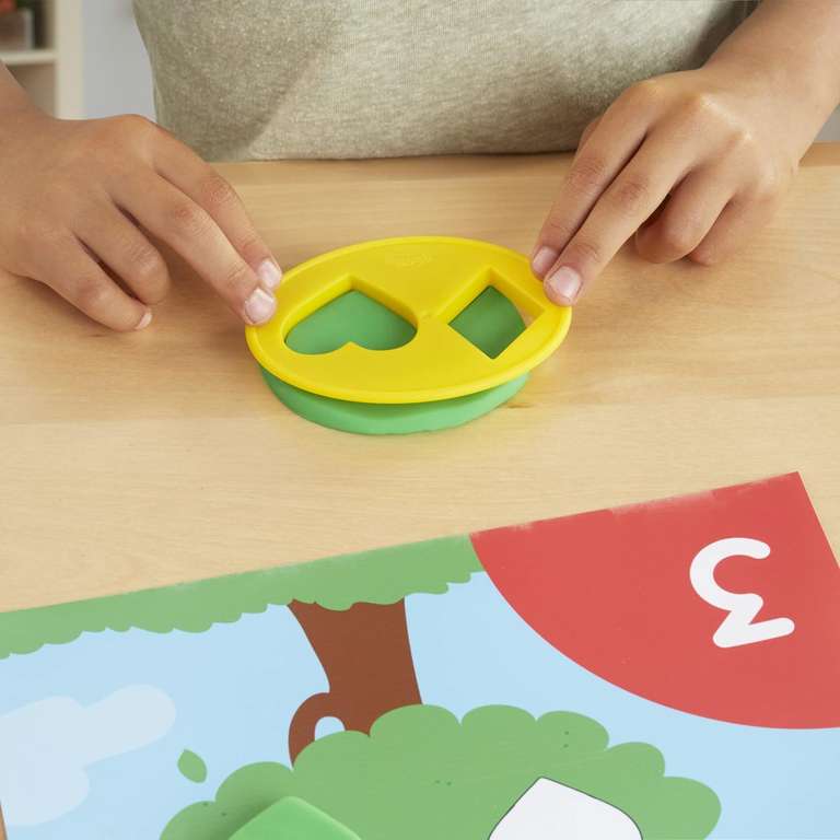 Play-Doh zestaw z ciastolina do nauki, 6 tub plus akcesoria (pieczątki, foremki, szablony) @ amazon