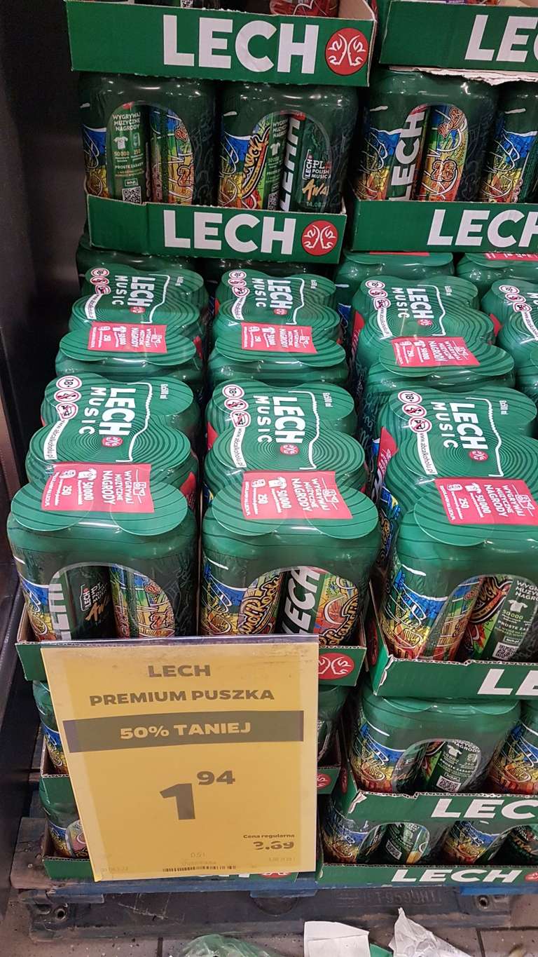 Piwo Lech za niecałe 2 zł.