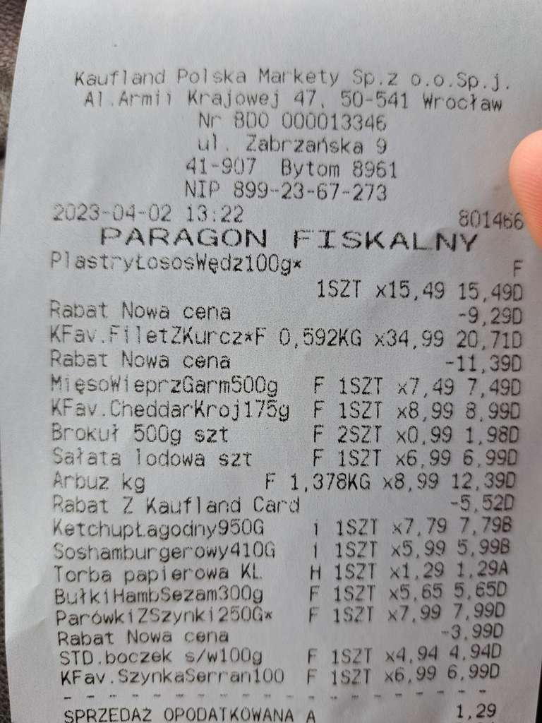 Błąd cenowy brokuł 500g za 0.99zł w Kauflandzie
