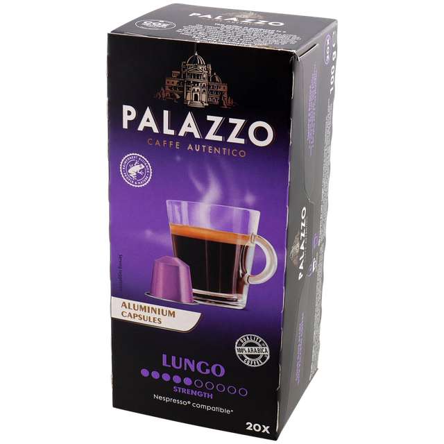 Kawa w kapsułkach (20szt.)Palazzo lungo/Espresso Intenso -Action