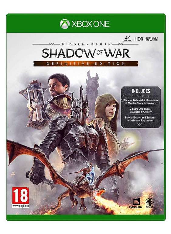 Middle-Earth: Shadow of War Definitive Edition AR XBOX One / Xbox Series X|S CD Key - wymagany VPN