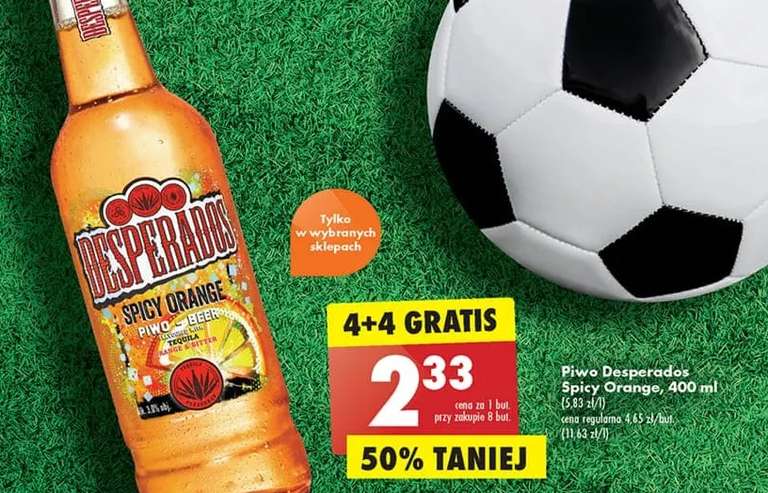 Desperados Spicy Orange 400ml 4+4 gratis - Biedronka