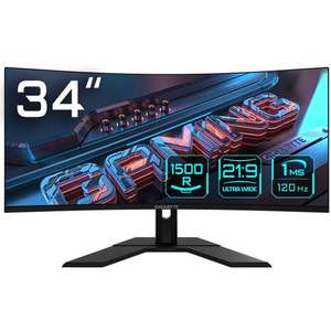 Monitor GIGABYTE GS34WQC 34" 3440x1440px 120Hz 1 ms Curved