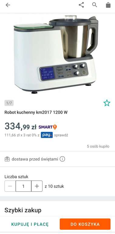 Robot kuchenny Quigg/Ambiano/Aldimix/"Termomix" 1200 W