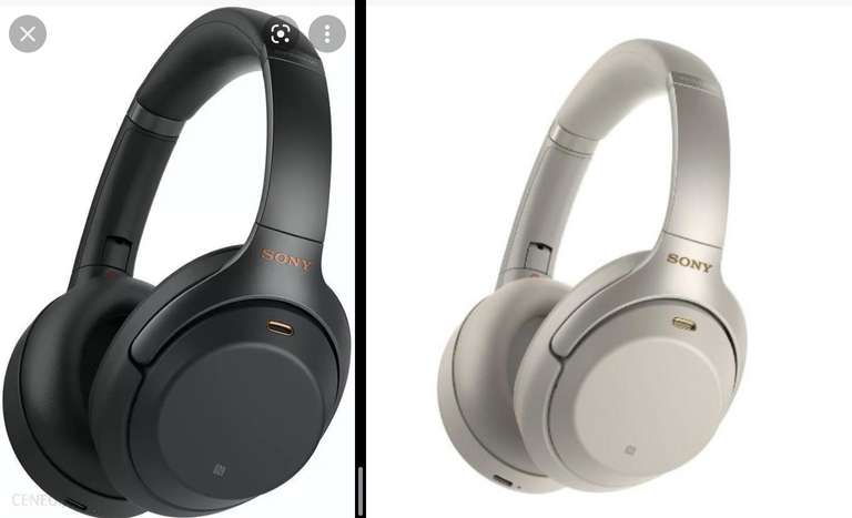 Słuchawki Sony WH-1000XM3 ANC (czarne lub srebrne) - PL, raty 10x0%, darmowa dostawa