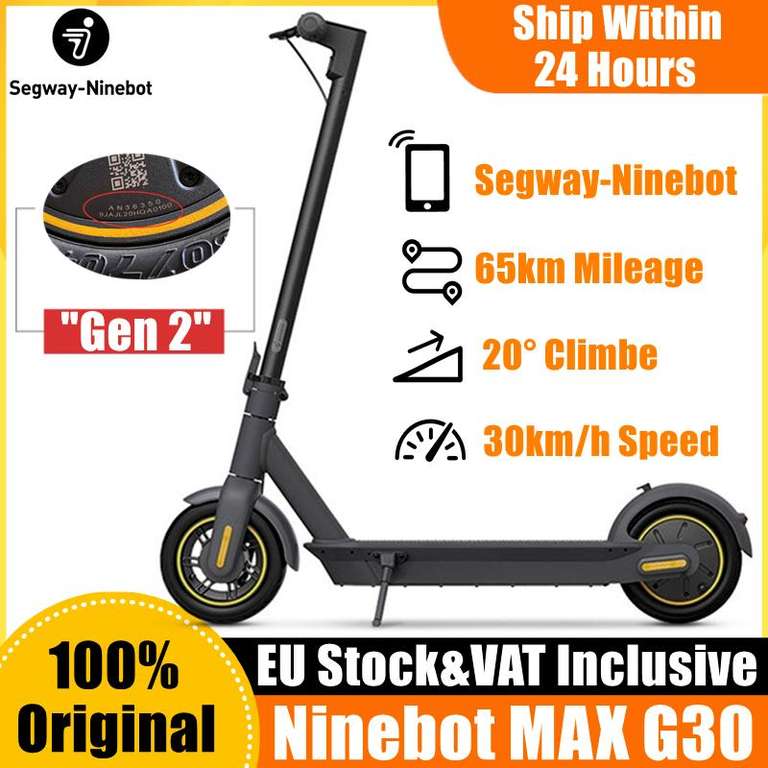 Segway Ninebot G30 G30P MAX (gen2) 542.83€