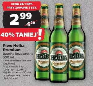 Piwo Holba Premium butelka bezzw. 0,5L przy zakupie 3 @Netto