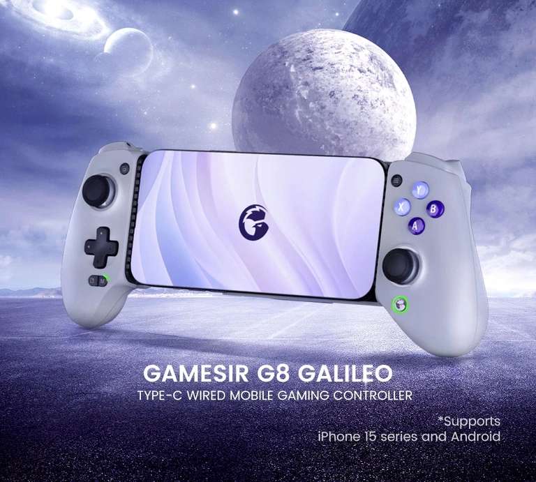 Kontroler do gier GameSir G8 Galileo (Type-C, joysticki z efektem Halla, gniazdo audio 3,5 mm) @ Gshopper