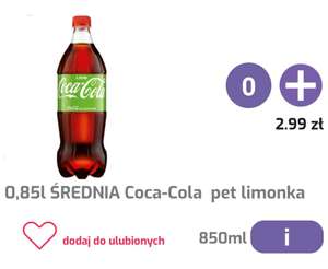 Coca Cola 0.85L limonka Apka Lisek Warszawa