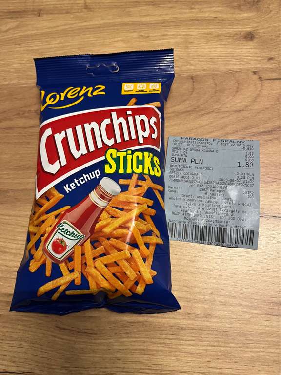 Lorenz Crunchips Sticks Ketchup 70g