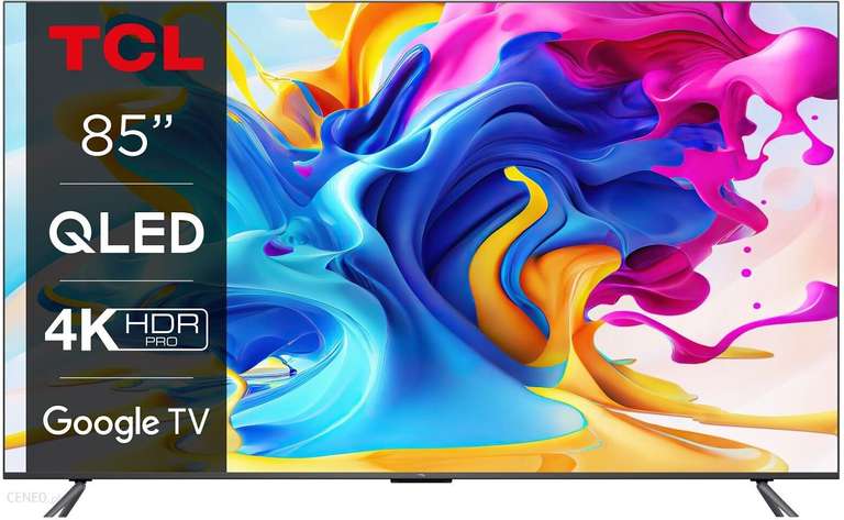 Telewizor TCL 85C645 QLED Google TV + inne TV i smartfony taniej o wartość inflacji