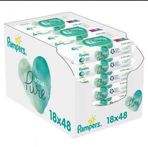 PAMPERS Aqua Pure Chusteczki Pielęgnacyjne 18x48 szt - Smart Okazja