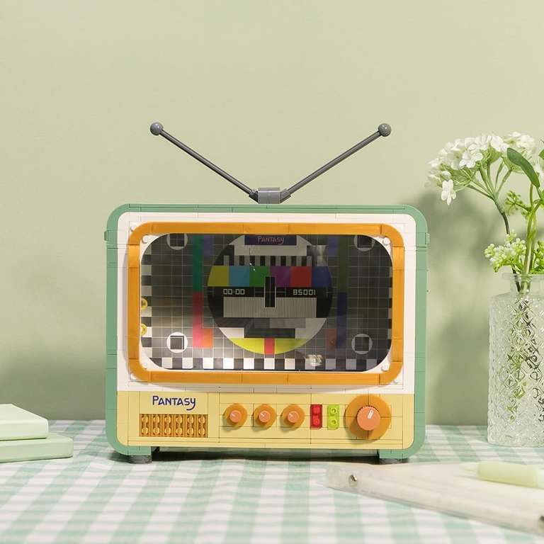 Zestaw klocków - telewizor w stylu retro PANTASY 85001