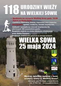 118. Urodziny Wieży Widokowej na Wielkiej Sowie >>> bezpłatny wstęp na wieżę + dla pierwszych 100 wędrowców pamiątkowe znaczki turystyczne