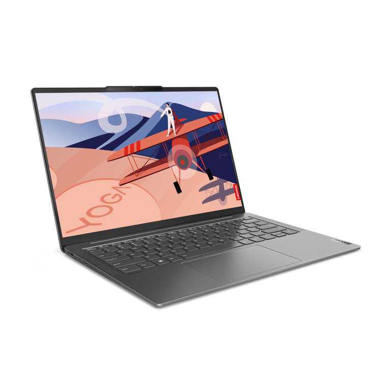 Laptop Lenovo Yoga Slim 6, OLED 14" 400 nitów 100% DCI-P3, Ryzen 5 7540U, 16 GB RAM, SSD 512 GB, AMD Radeon 740M, Win11 H, QWERTZ 670,82€