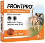 FRONTPRO tabletki dla psów do zwalczania inwazji pcheł i kleszczy