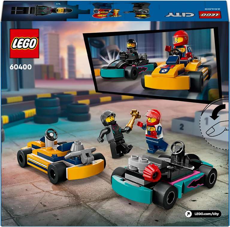 LEGO City 60400 Gokarty i kierowcy wyścigowi