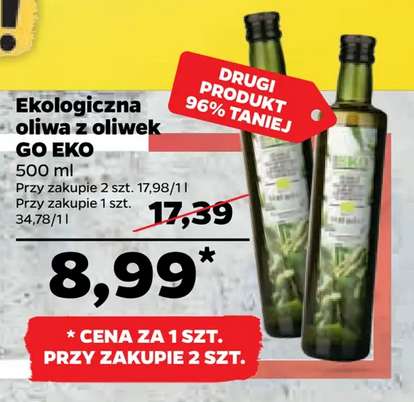 Oliwa z oliwek EKO 2 x 500 ml / Netto