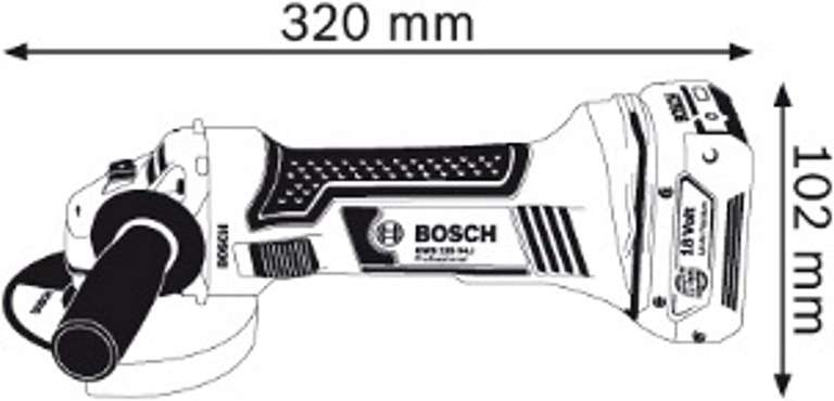 Szlifierka BOSCH GWS 18-125 V-LI L-BOXX 18V