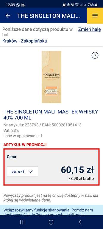 Singleton Malt Master Whisky 700ml