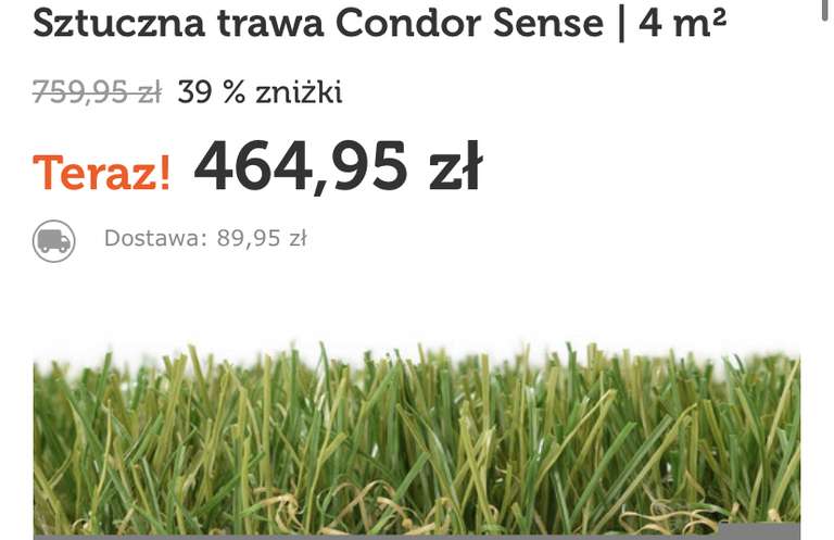 Sztuczna trawa Condor Sense | 4 m²