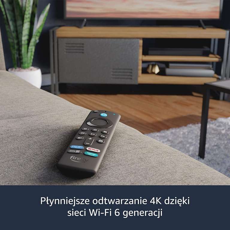 Fire TV Stick 4K Max, odtwarzacz multimedialny, Wi-Fi 6, Pilot Alexa Voice Remote (pozwala sterować telewizorem) @ Amazon