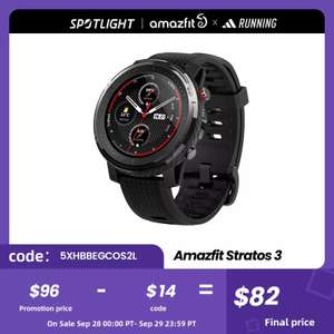Smartwatch Amazfit Stratos 3, wysyłka z Polski