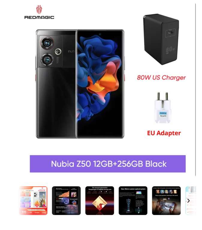 Smartfon ZTE Nubia Z50 Mobile 12/256 gb |