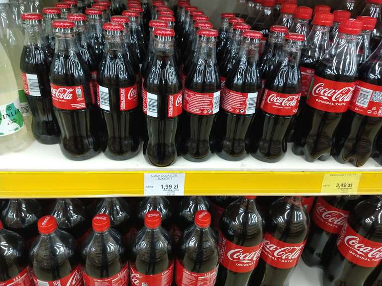 Coca-Cola 0,33 l szklana butelka, Karolina