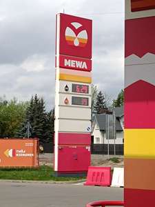 Olej napędowy za 6.24zl na stacji Mewa w Kobyłce, rabat 0.8%