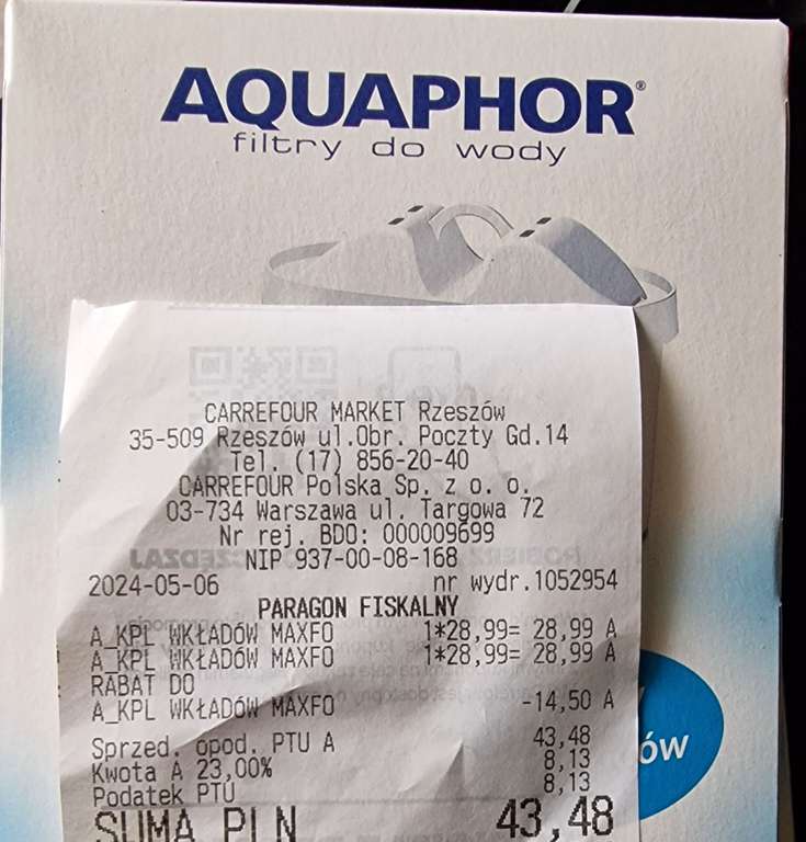 Produkty Aguaphor drugi -50% Carrefour