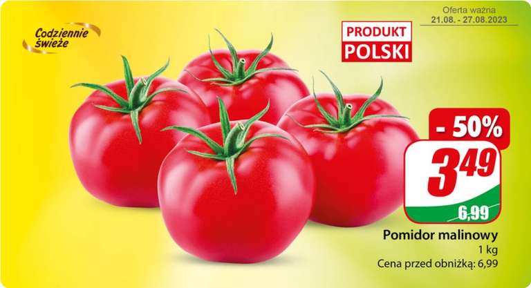 Pomidory malinowe kg @Dino
