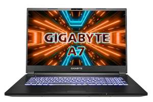 Laptop gamingowy Gigabyte A7 X1 - 17,3" 144Hz (AMD R9-5900HX, RTX 3070-8GB, 16GB RAM, 512GB SSD, Win 10) qwertz - 917.91€