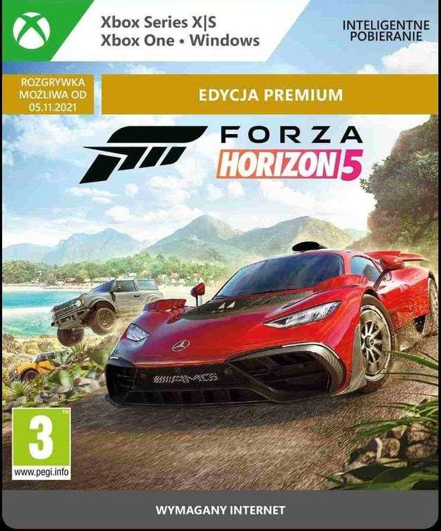 Forza Horizon 5 Premium Edition NG XBOX One / Xbox Series X|S CD Key - wymagany VPN