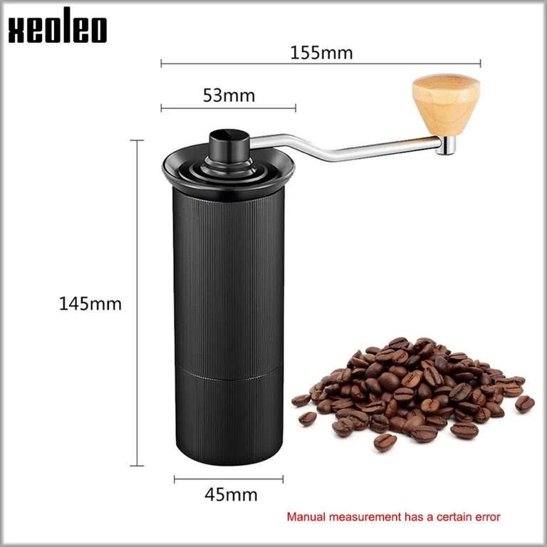 XEOLEO ręczny młynek do kawy 45 mm 97,20zł | Darmowa dostawa z PL | 22,14 $|