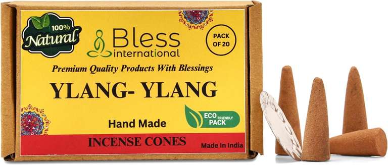 YLANG-YLANG naturalne kadzidła-szyszki ręcznie robione (20 sztuk), dostawa 0zł z Prime