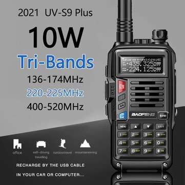 Krótkofalówka walkie talkie BaoFeng UV-S9 Plus Tri-Band 10W
