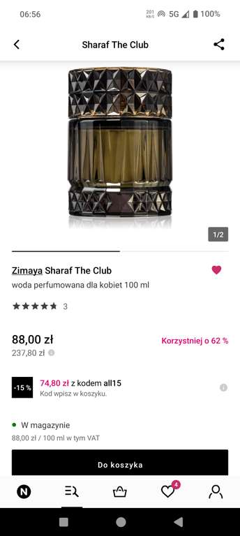 Zimaya Sharaf the Club woda perfumowana EDP - przez Ceneo