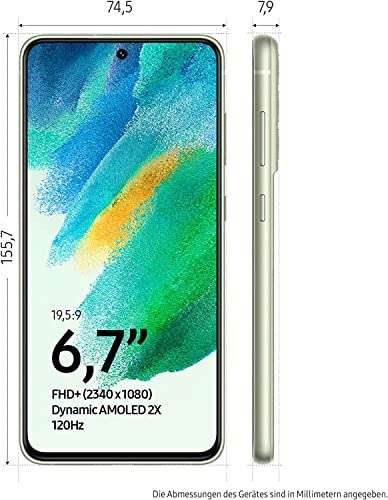 Smartfon Samsung Galaxy S21 FE 5G, 128 GB/6 GB RAM, oliwkowy [ 412,42 € ] lub szary i biały [ 422,74 €/1882 zł ] 256 GB [464,09 €]Prime Day